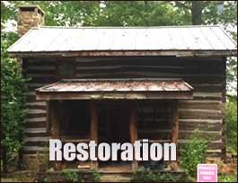 Historic Log Cabin Restoration  Conway, North Carolina